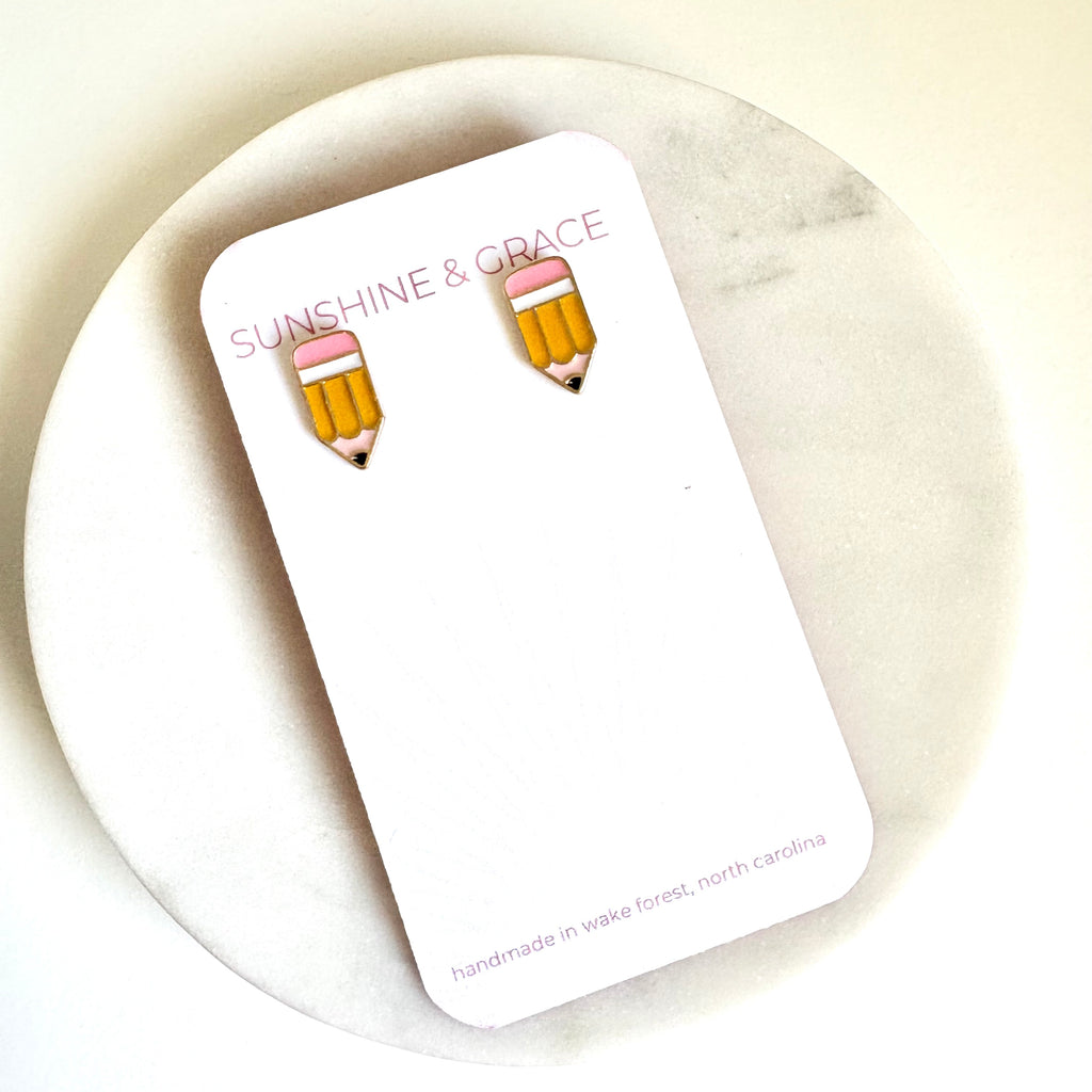 Pencil Stud Earrings | Teacher Appreciation Gift