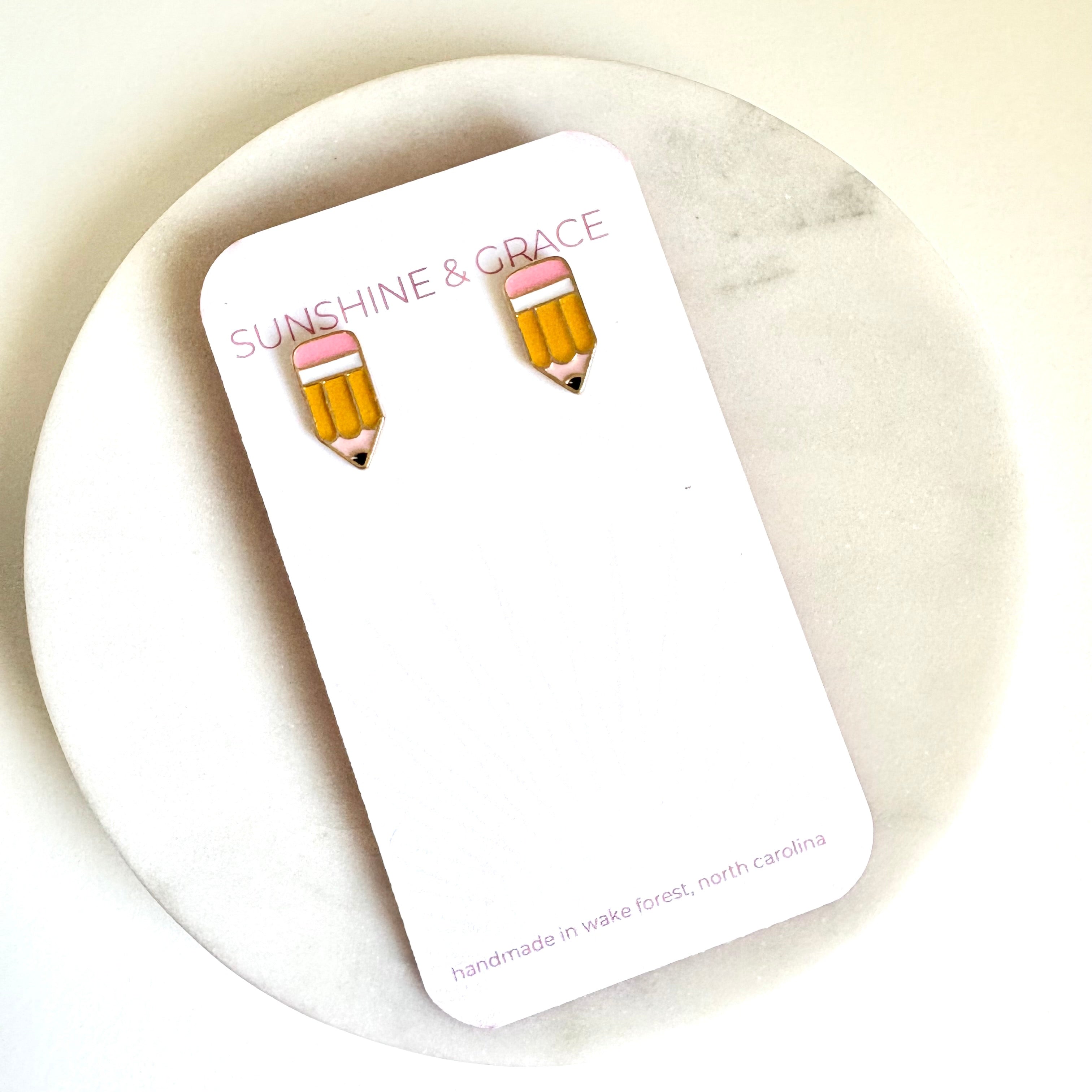 Pencil Stud Earrings | Teacher Appreciation Gift
