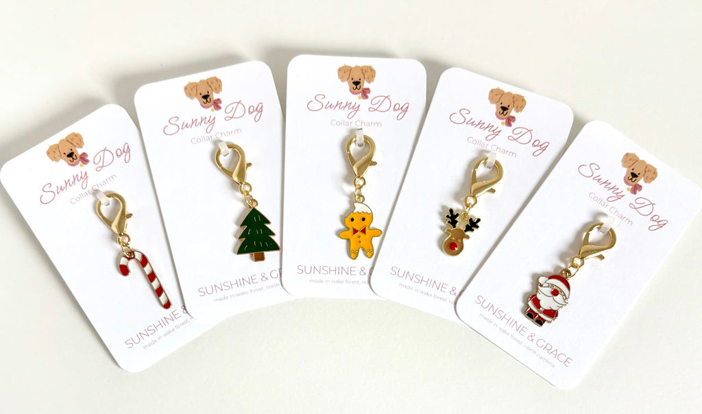 Holiday Pet Collar Charm | Holiday Bag Charm