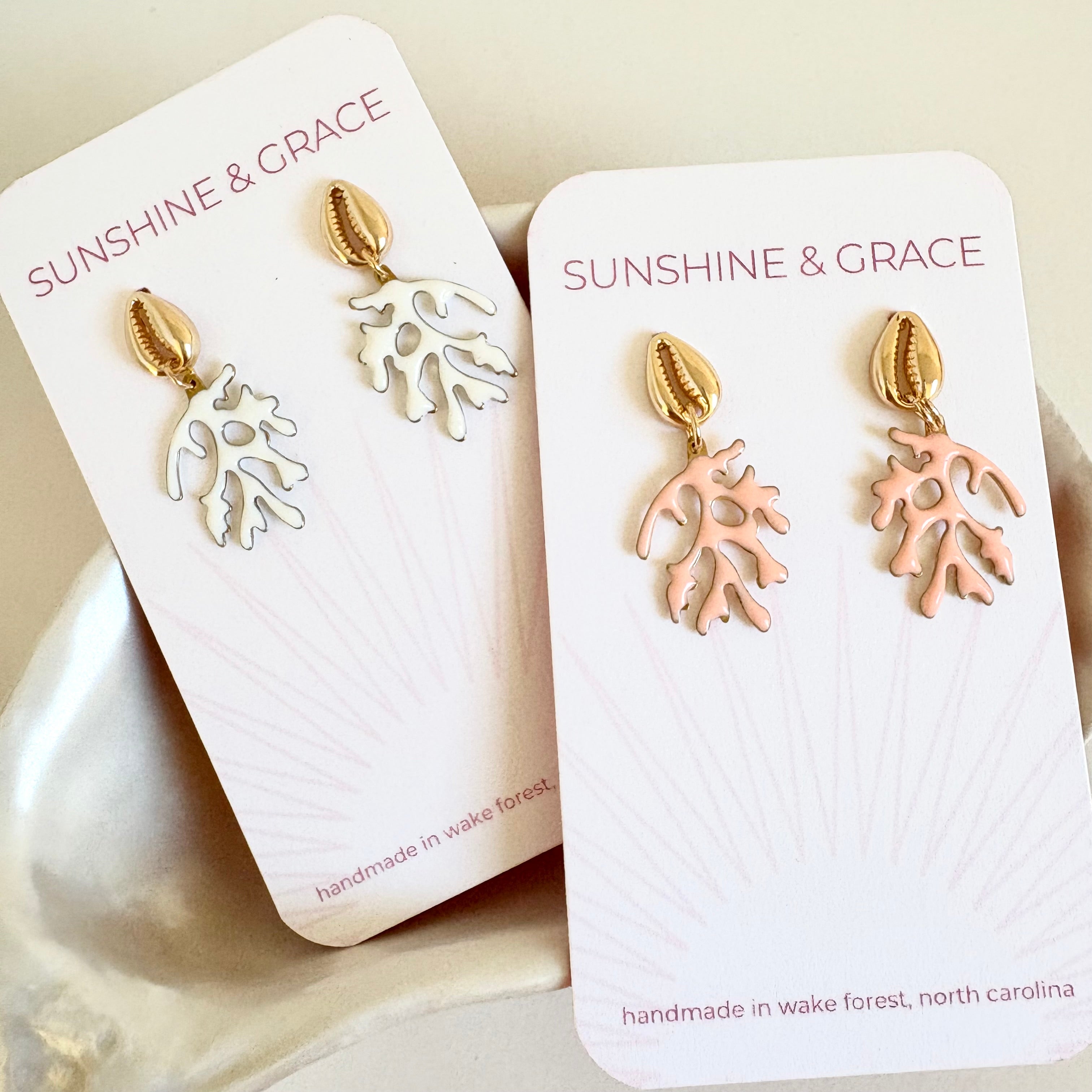 Coral Earrings